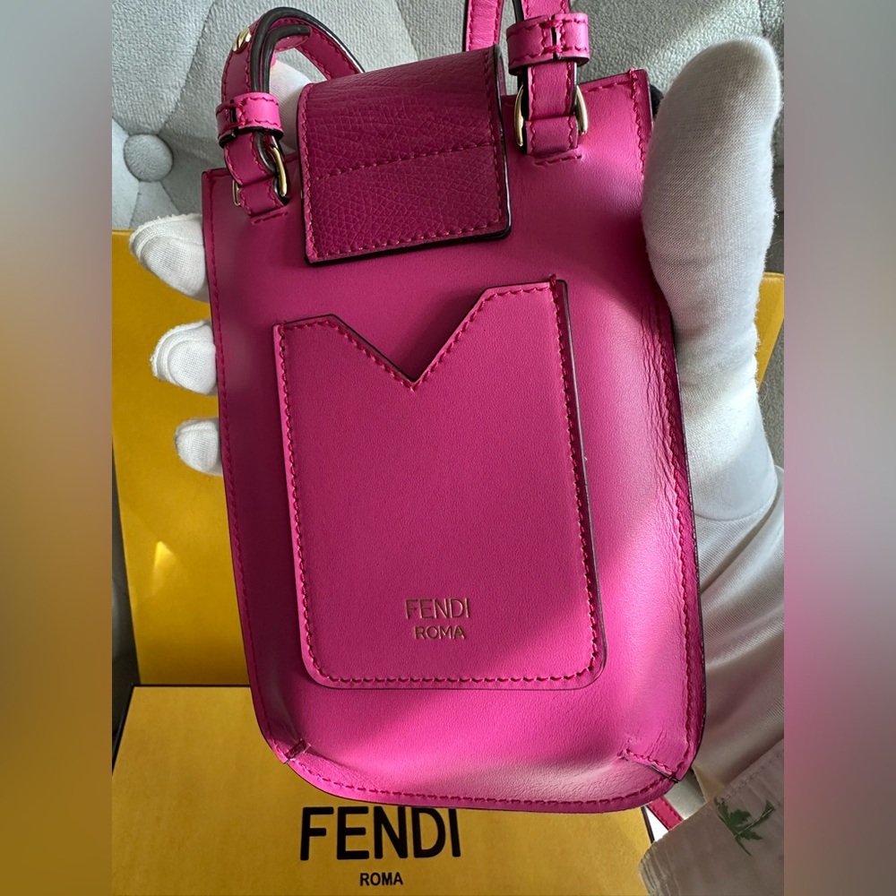 NWT FENDI FF Diamonds Phone Holder Bag - Picture 7 of 17